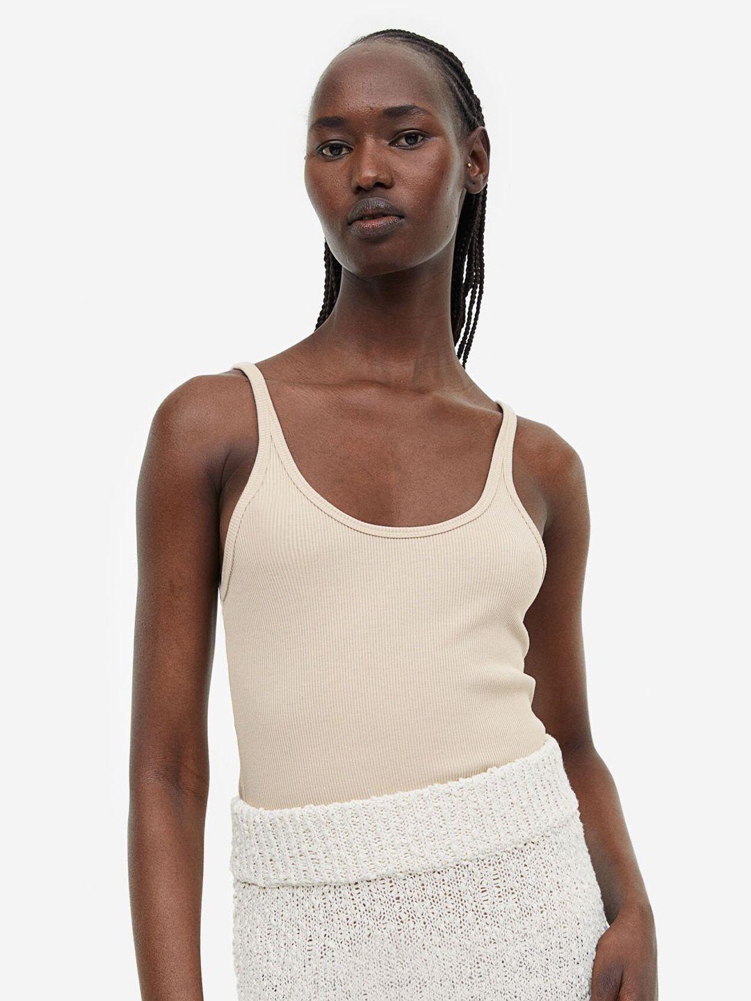 h&m ribbed vest top