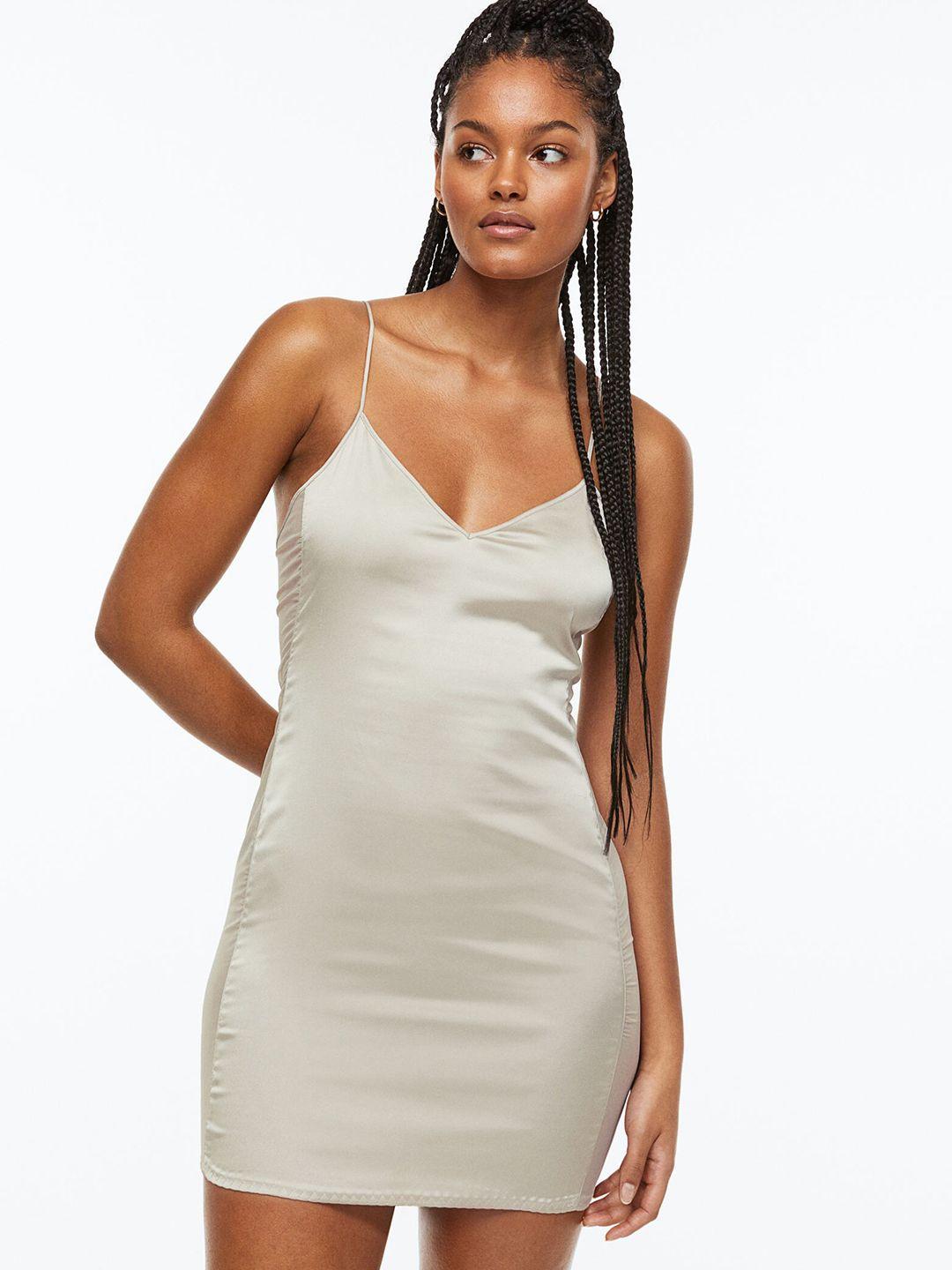 h&m satin & mesh nightslip