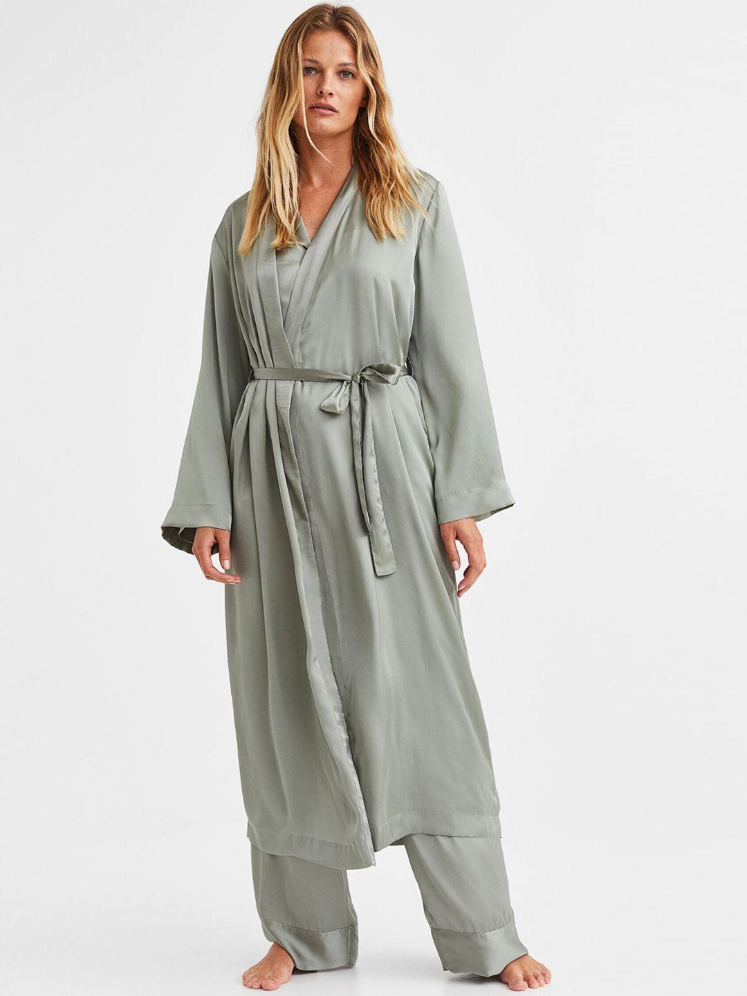 h&m satin dressing gown