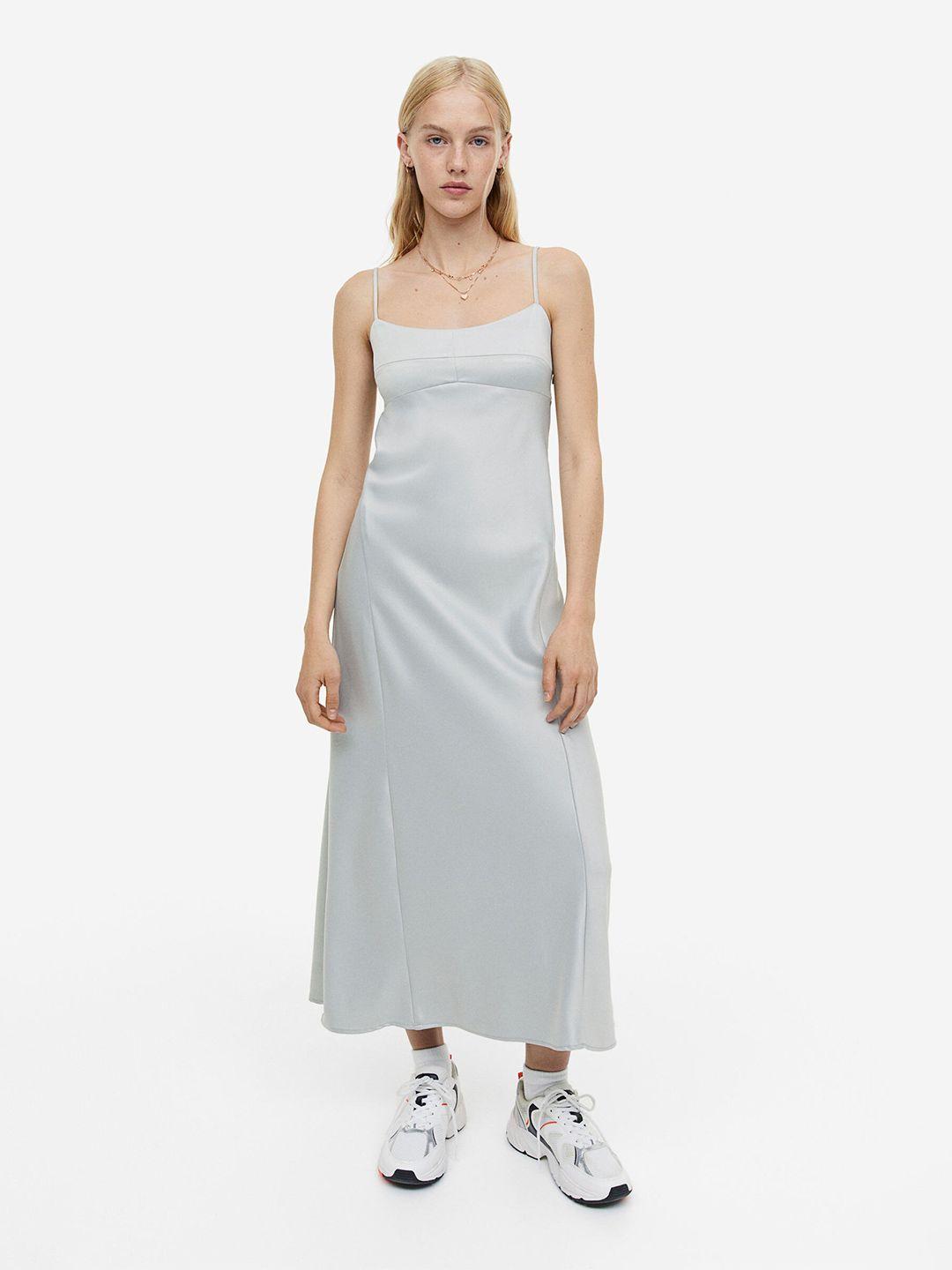 h&m satin slip dress