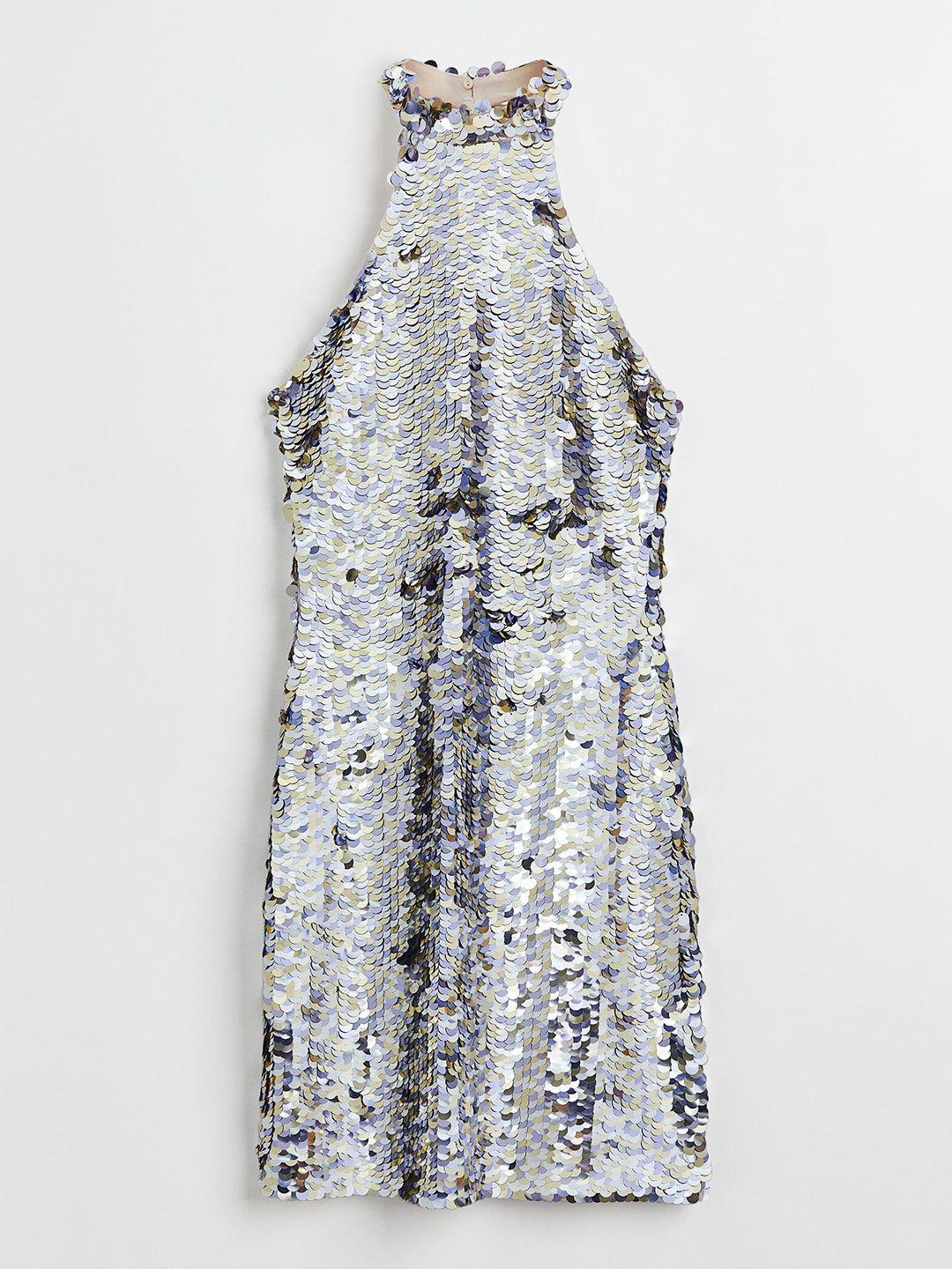 h&m sequined dress