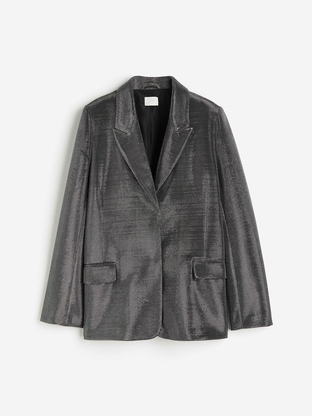 h&m shimmering blazer