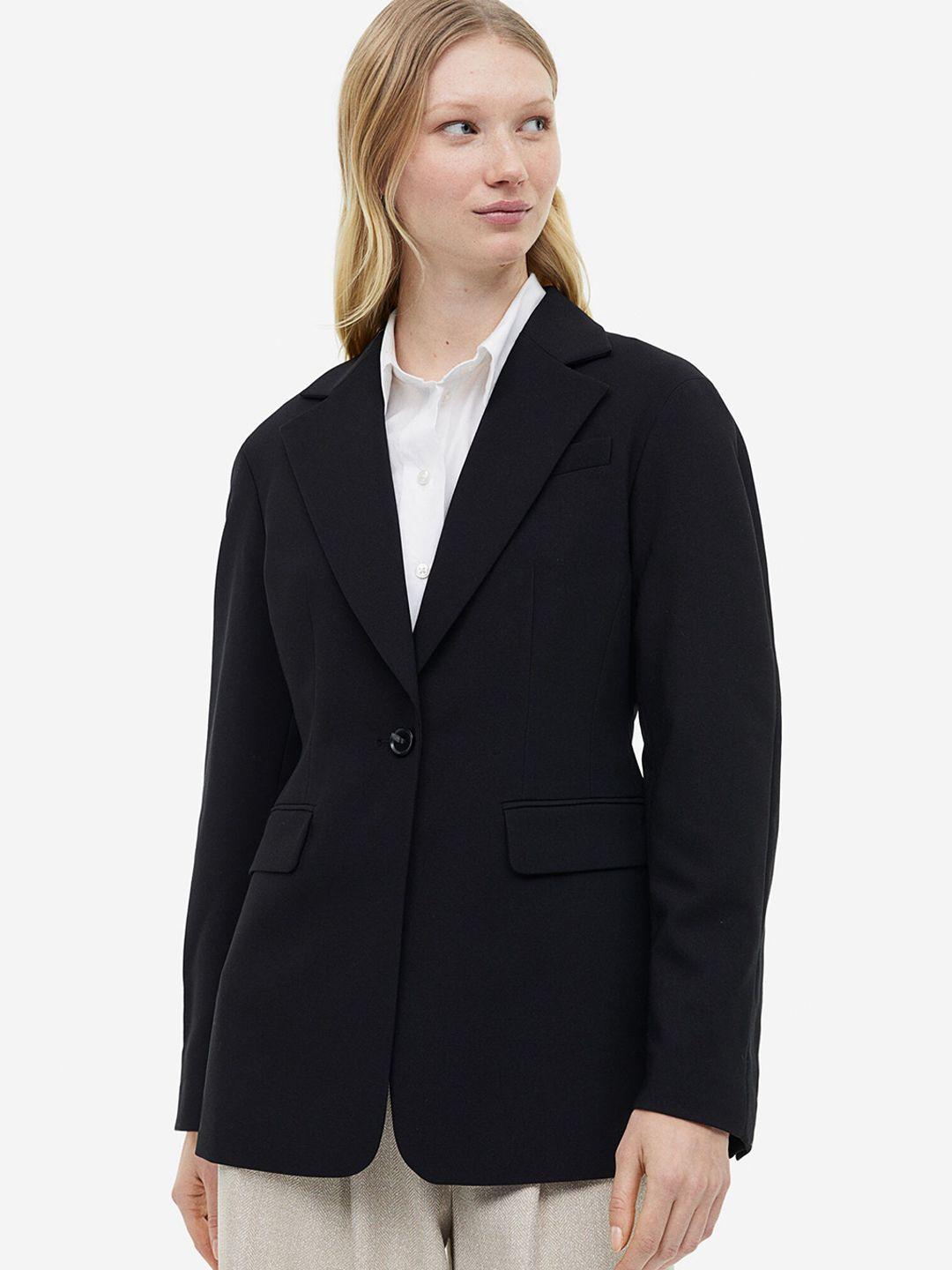 h&m single-breasted twill blazer