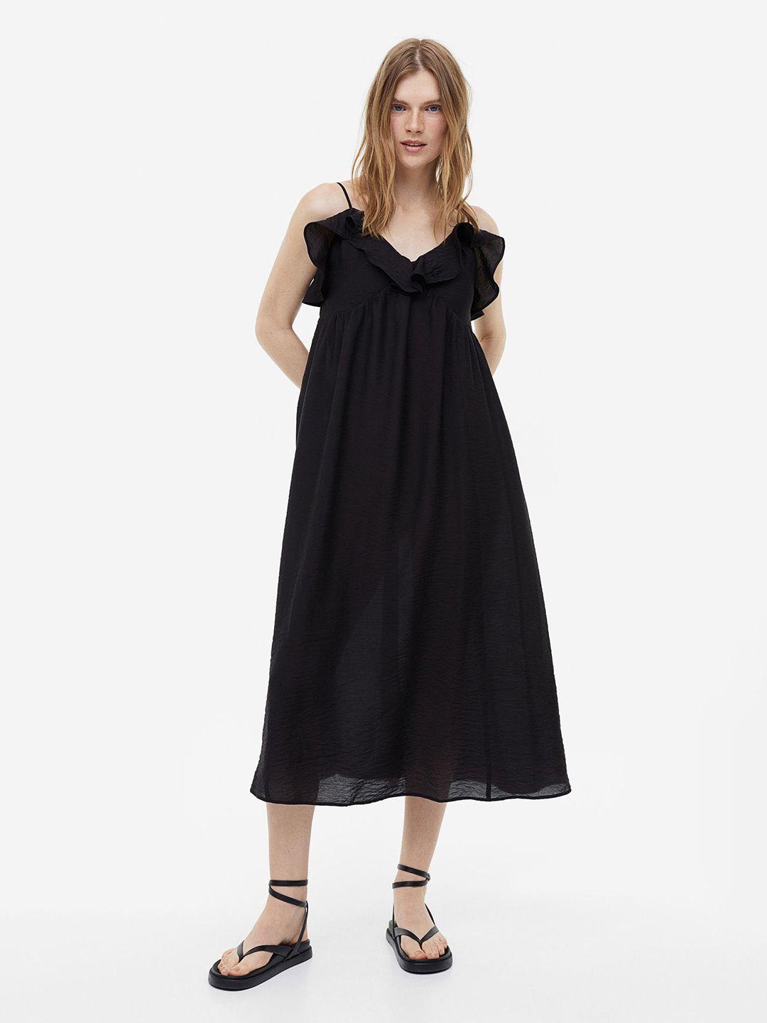 h&m sleeveless v-neck dress