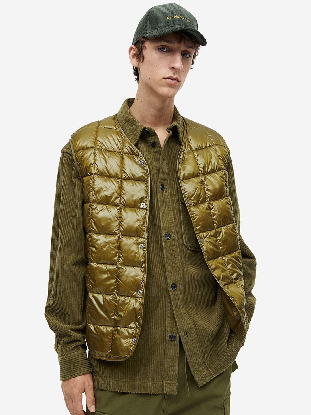 h&m slim fit padded gilet