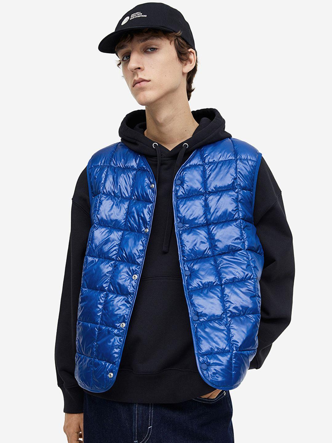 h&m slim fit padded gilet