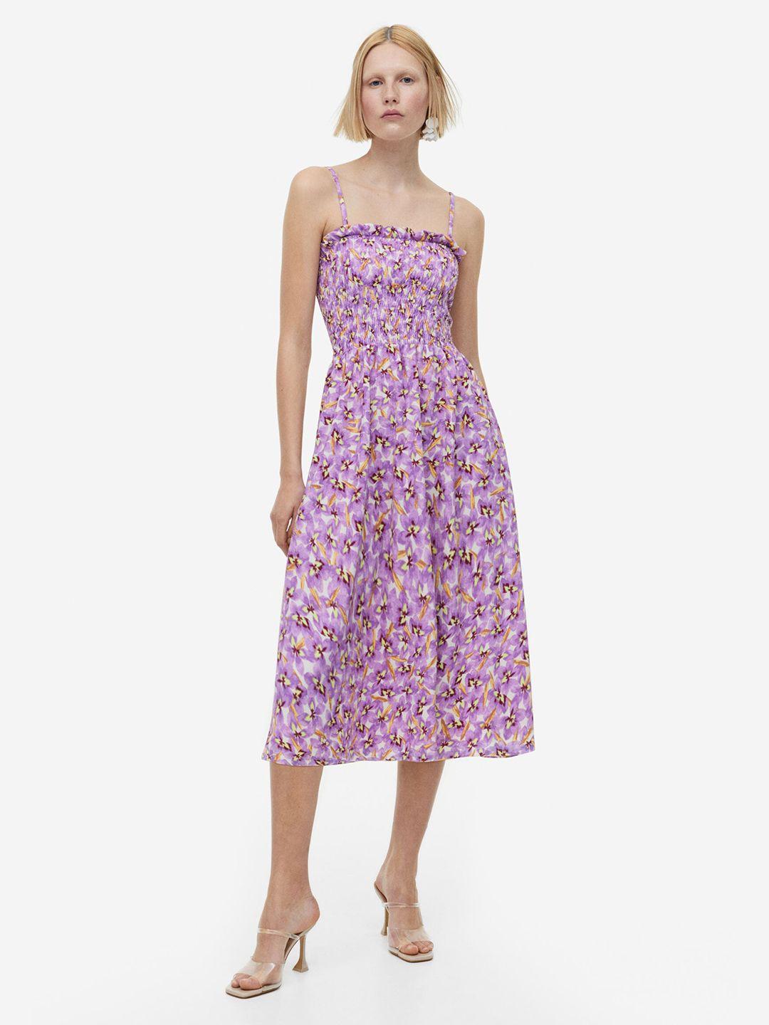 h&m smock-topped dress