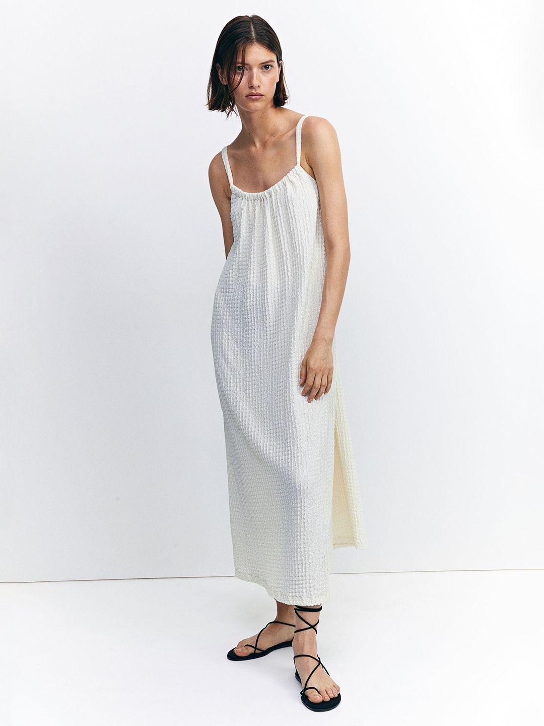 h&m textured jersey dress