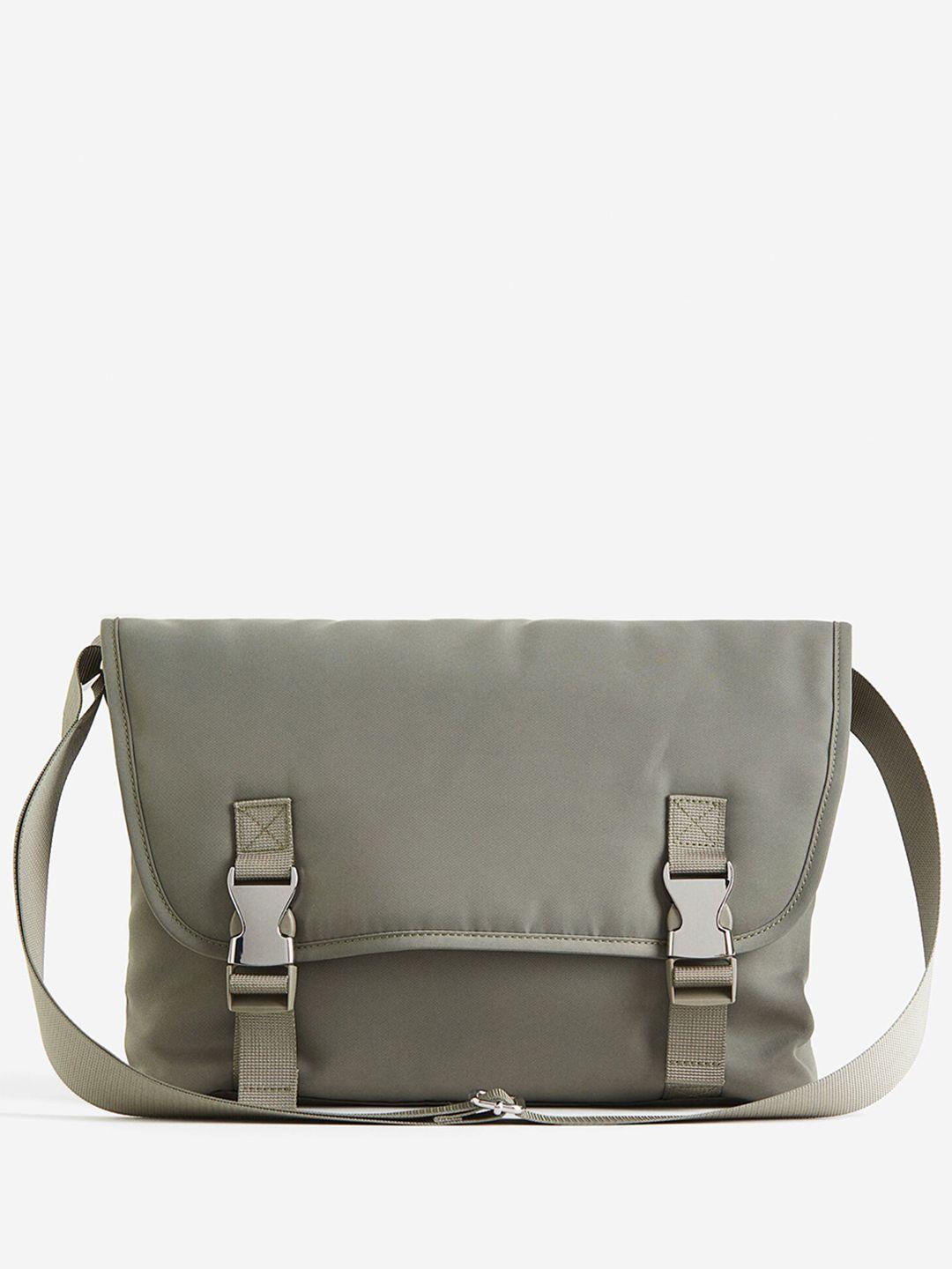 h&m textured messenger bag