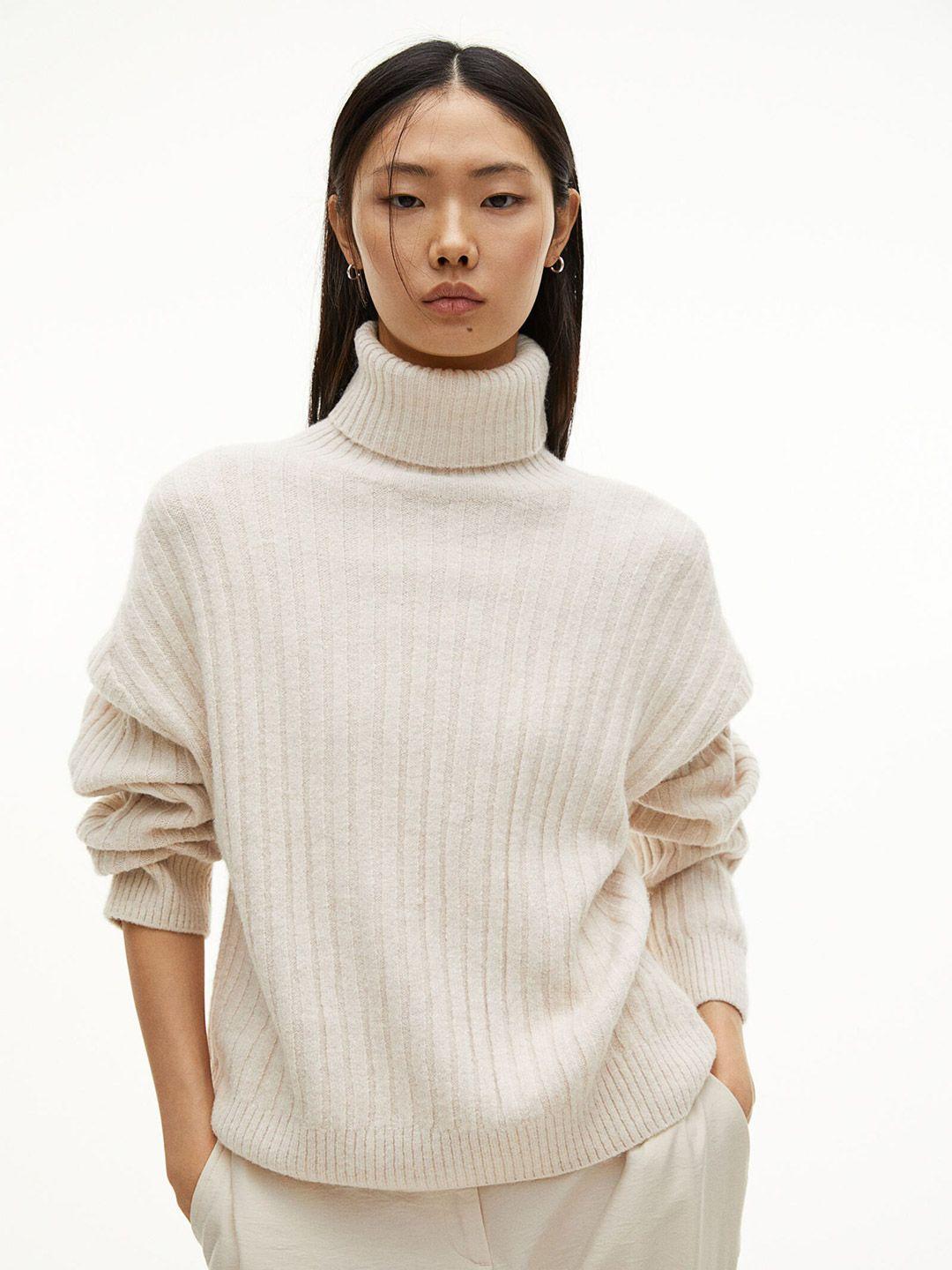 h&m turtle neck rib-knit jumper