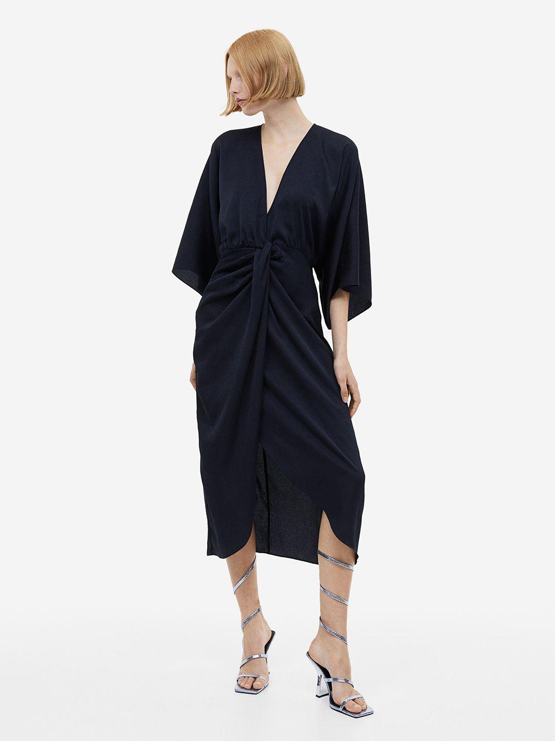 h&m v-neck dress