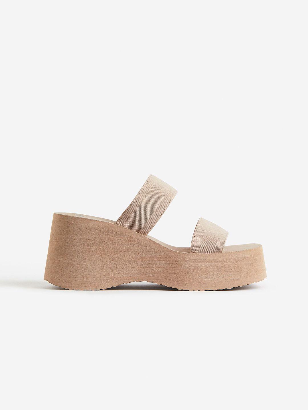 h&m wedge-heeled mules