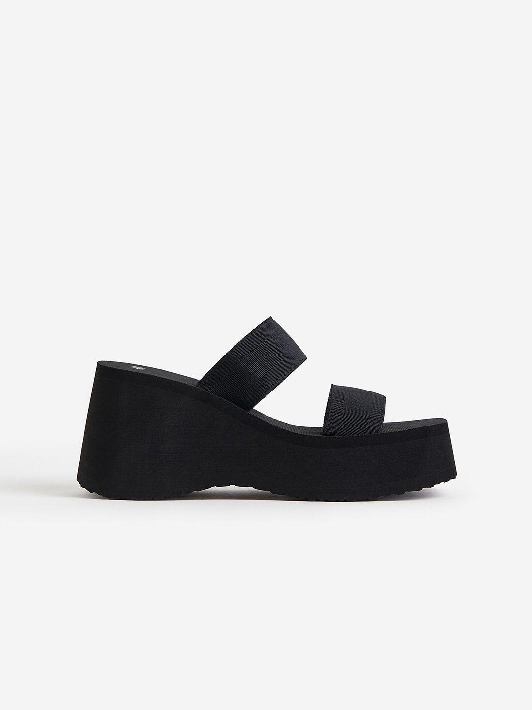 h&m wedge-heeled mules