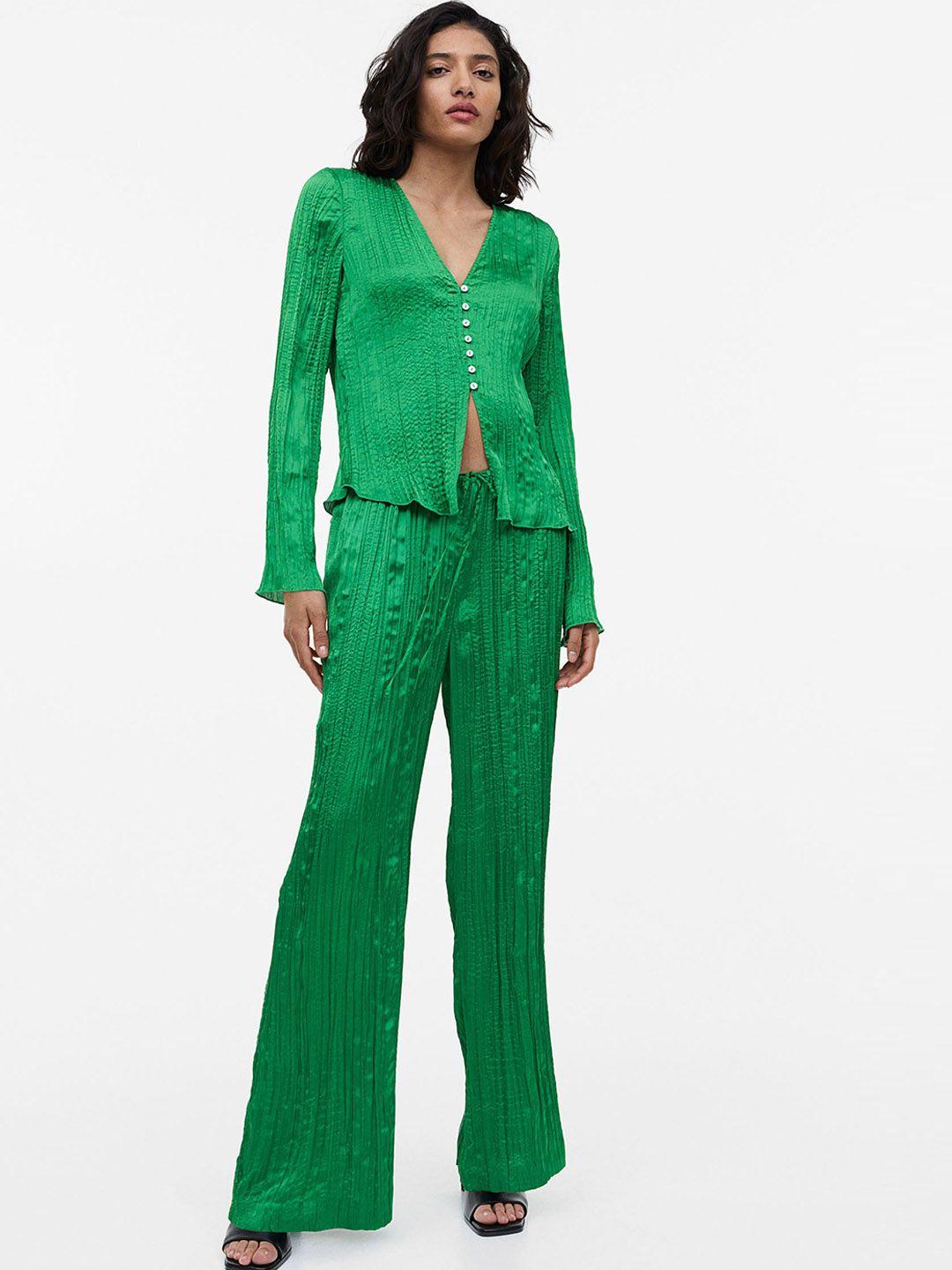 h&m wide pull-on trousers
