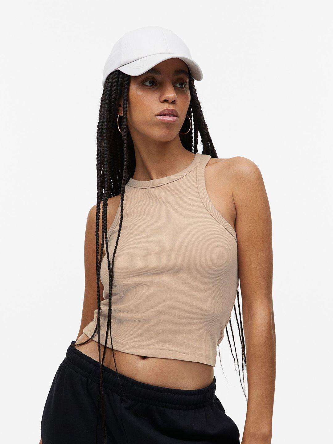 h&m woman cropped vest top