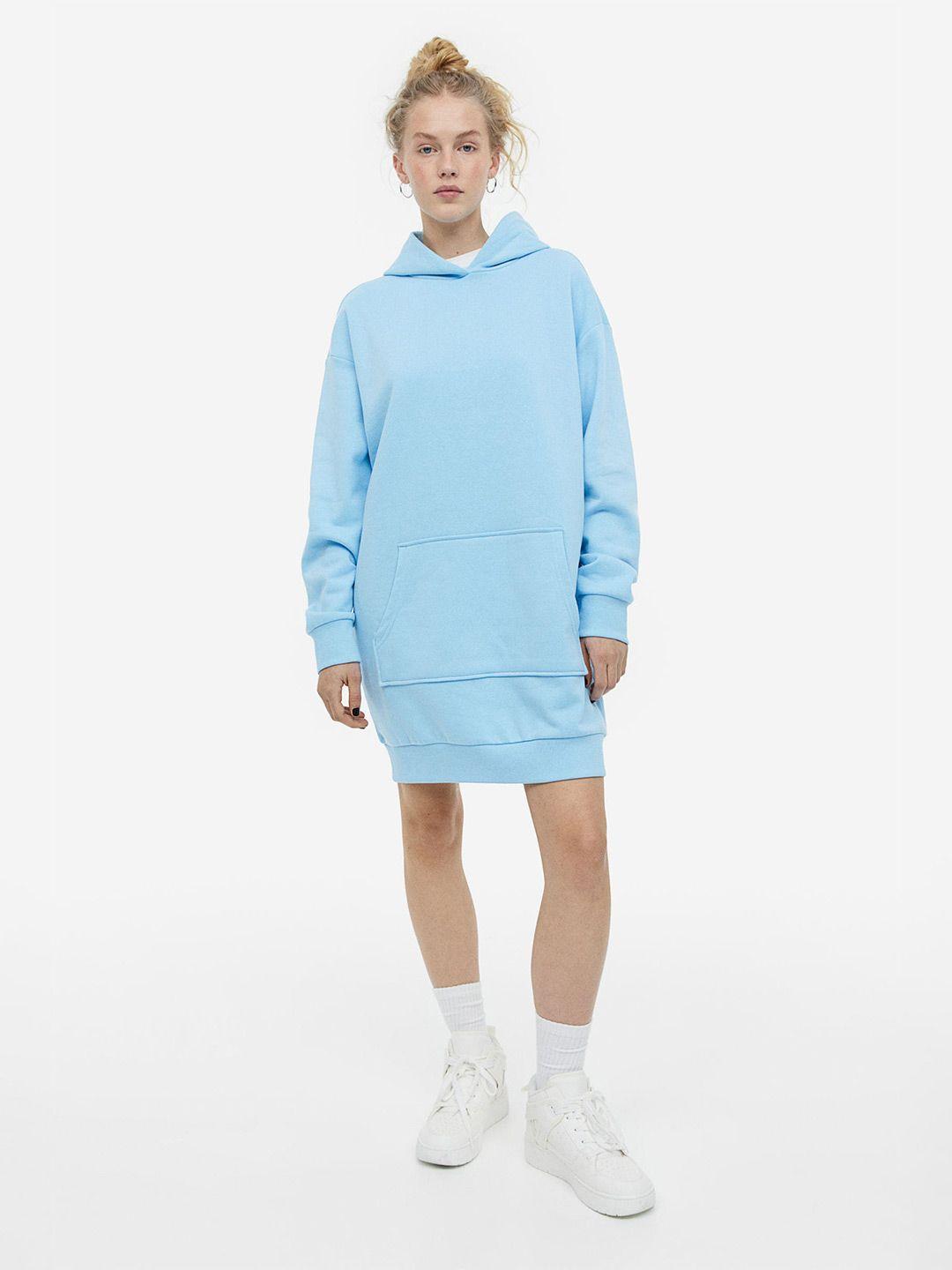 h&m woman hooded sweatshirt dress