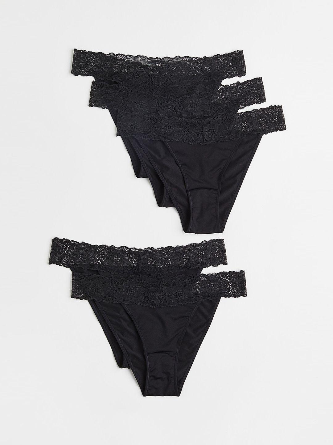 h&m women 5-pack lace tanga briefs 1092190001