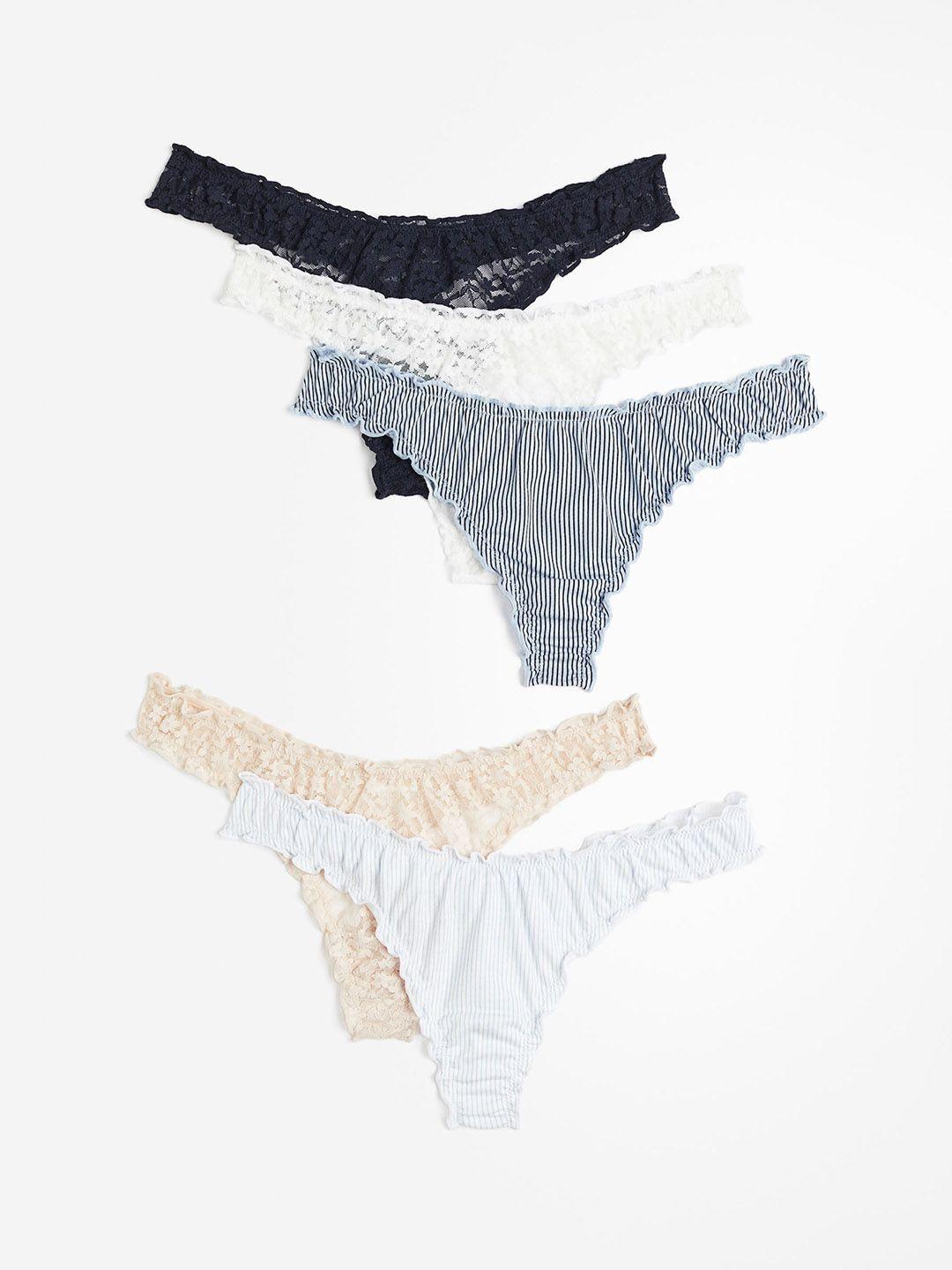 h&m women 5-pack thong briefs