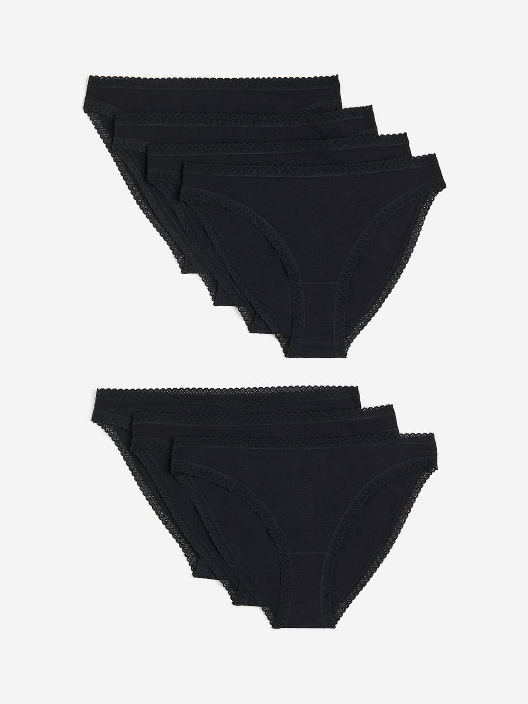 h&m women 7-pack cotton jersey bikini briefs