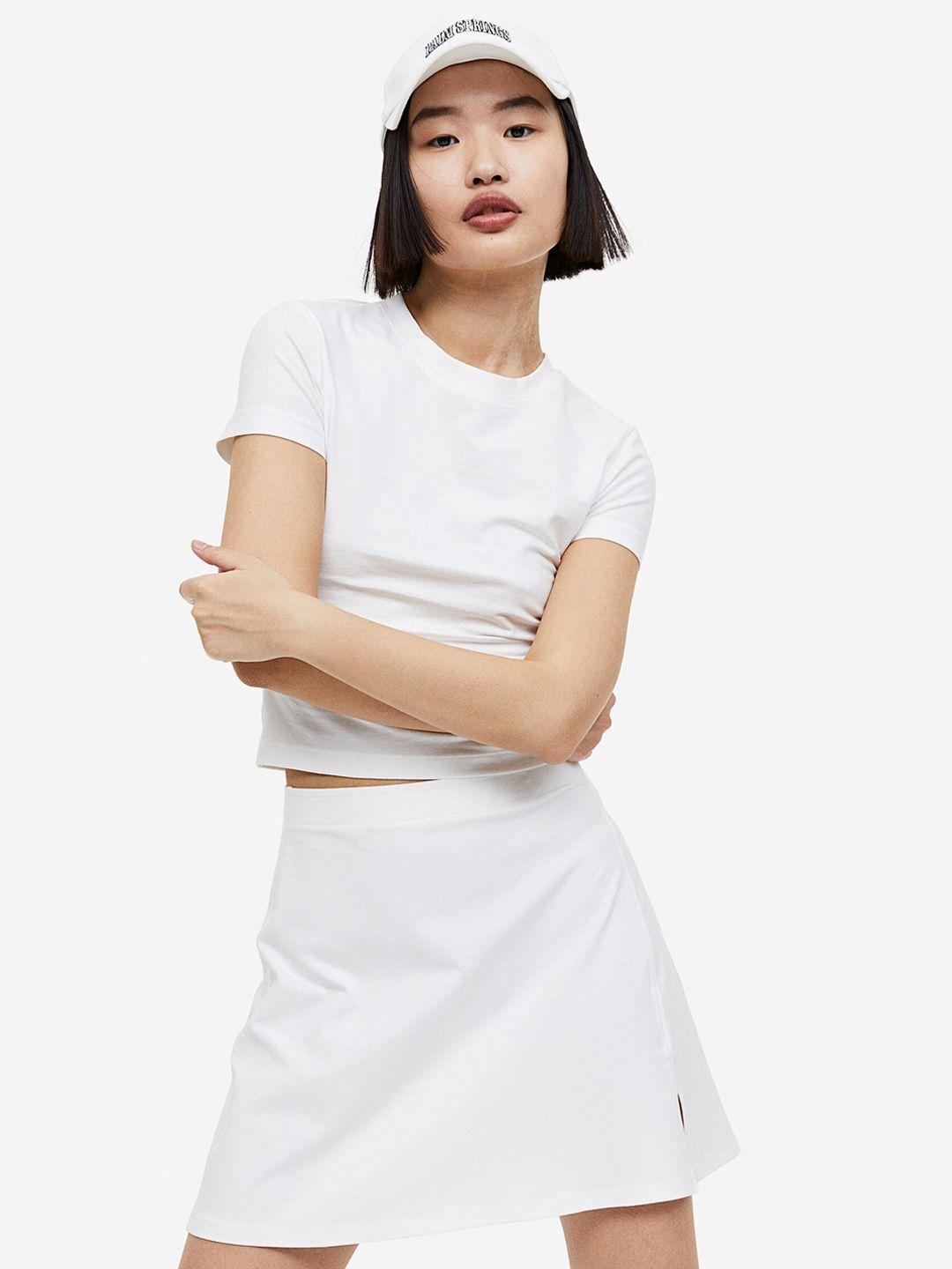 h&m women a-line jersey skirt