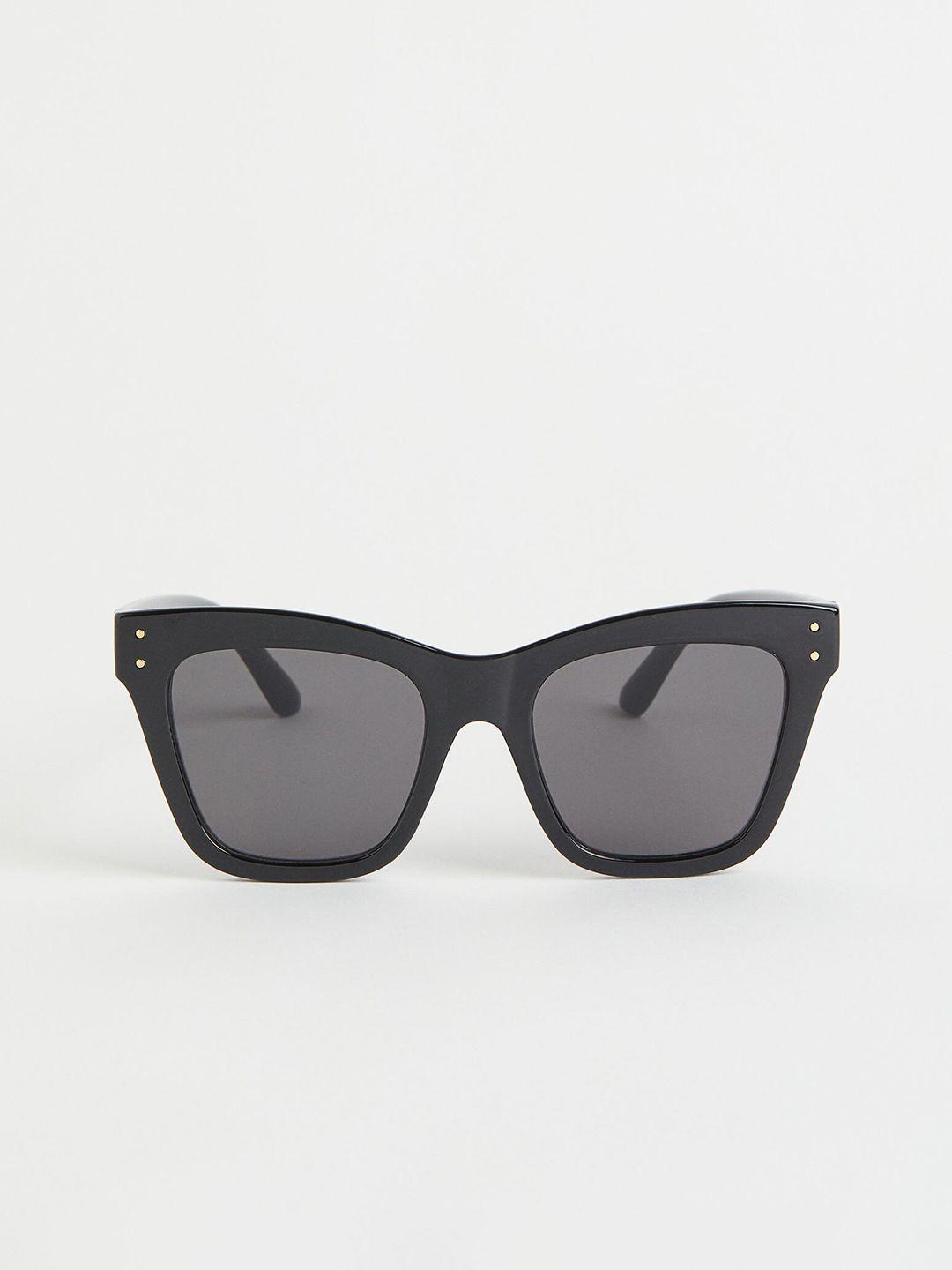 h&m women black cat-eye sunglasses