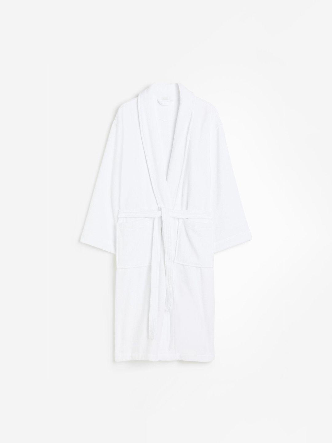 h&m women cotton terry dressing gown