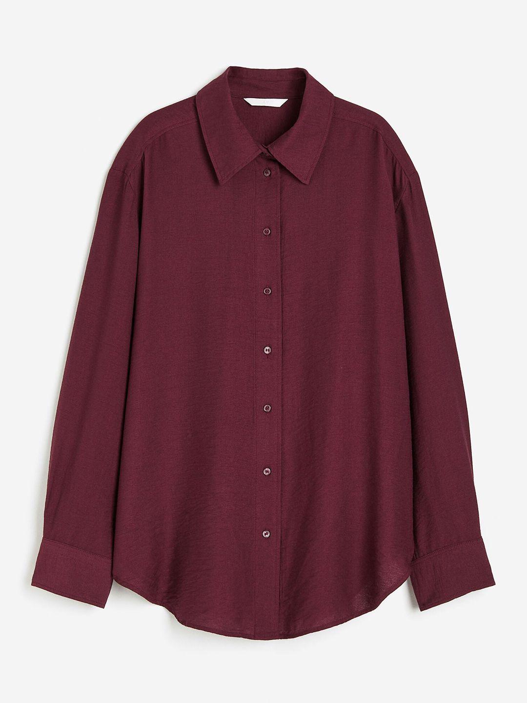 h&m women crinkled shirt