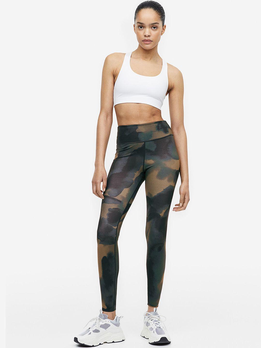 h&m women drymove ankle-length sports tights