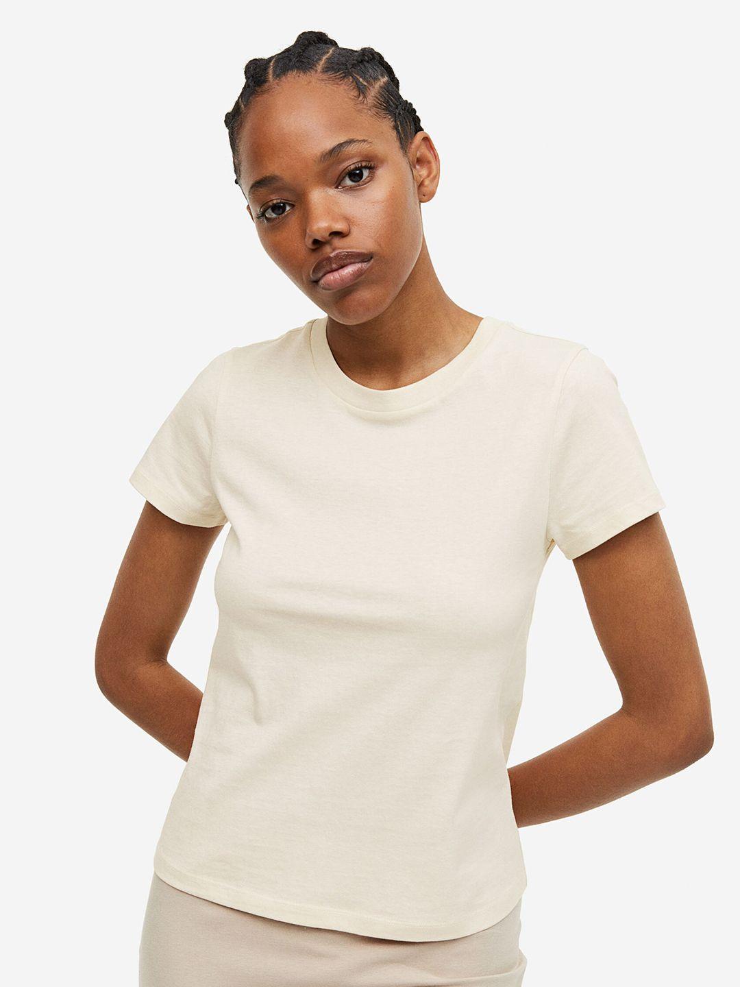 h&m women fitted t-shirt