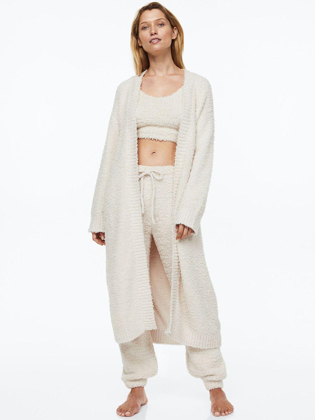 h&m women fluffy dressing gown