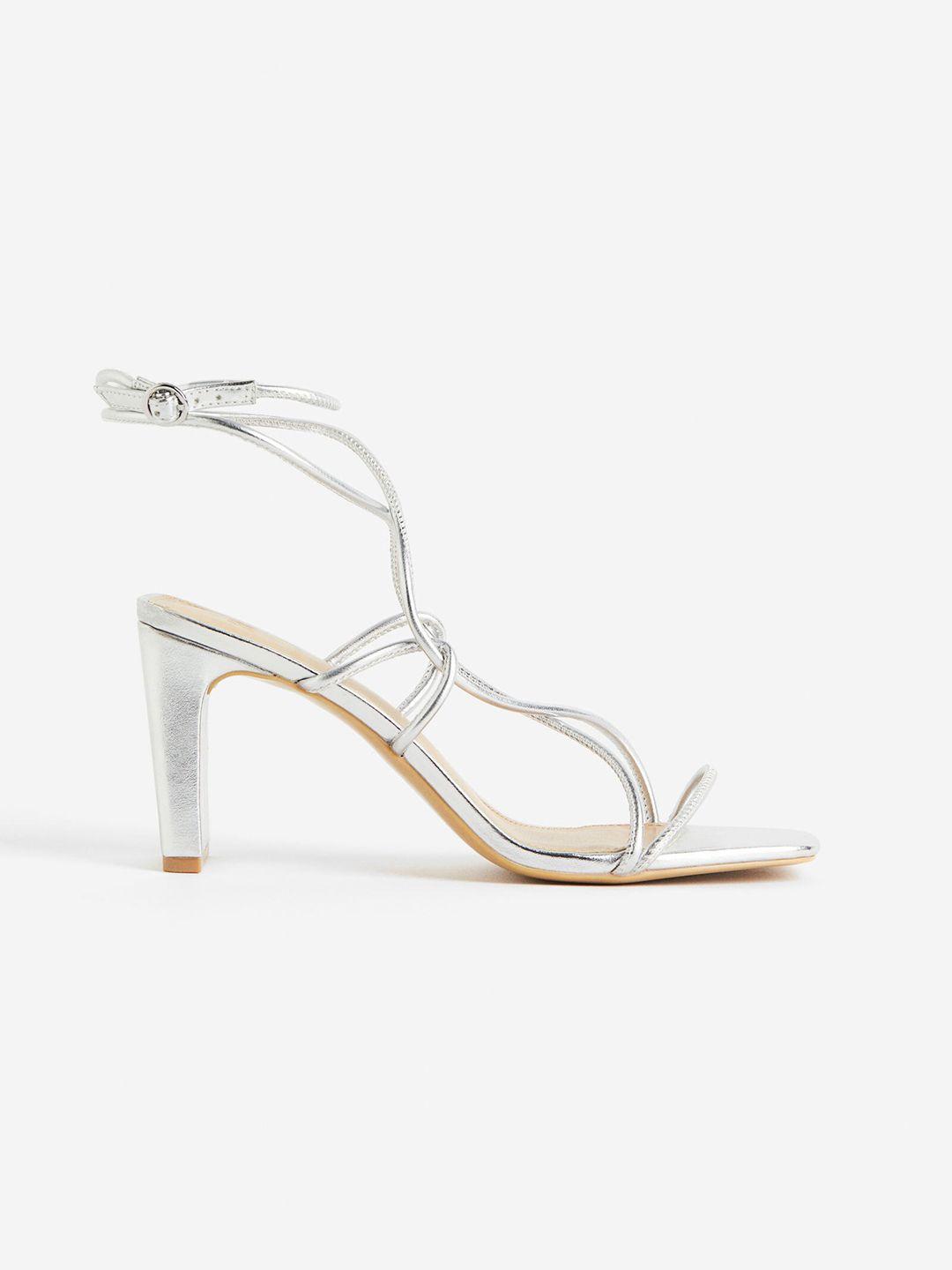 h&m women heeled strappy sandals