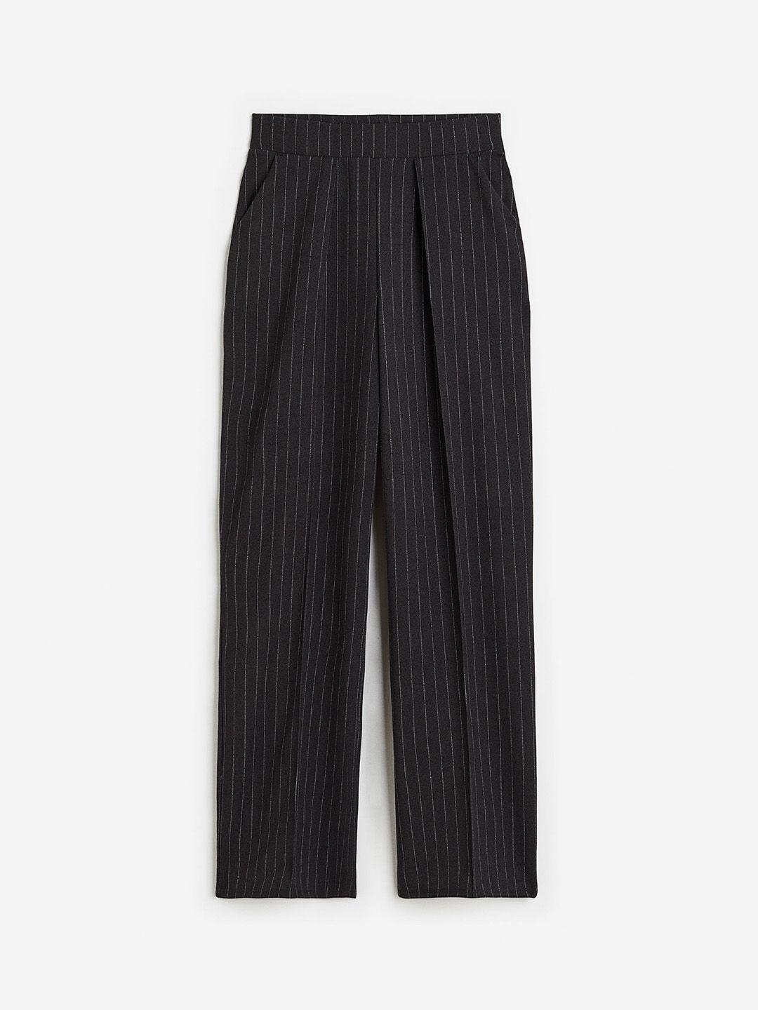 h&m women high-waisted tailored trousers