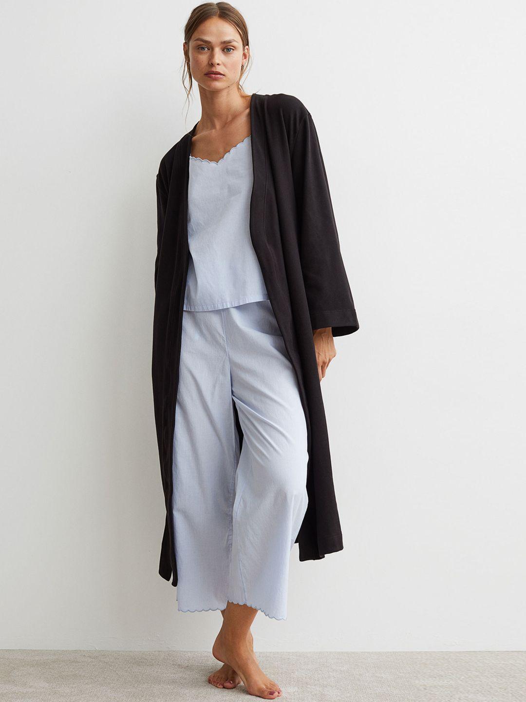 h&m women jersey dressing gown