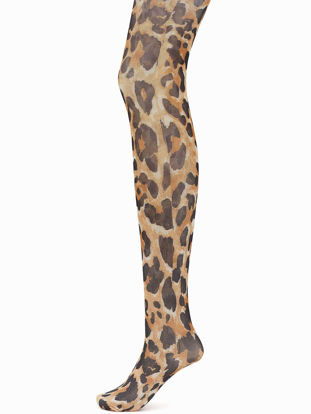 h&m women leopard-print tights