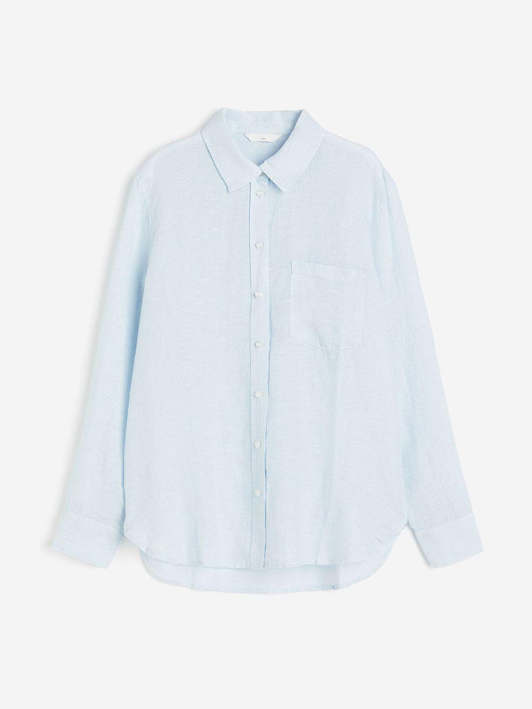 h&m women linen shirt