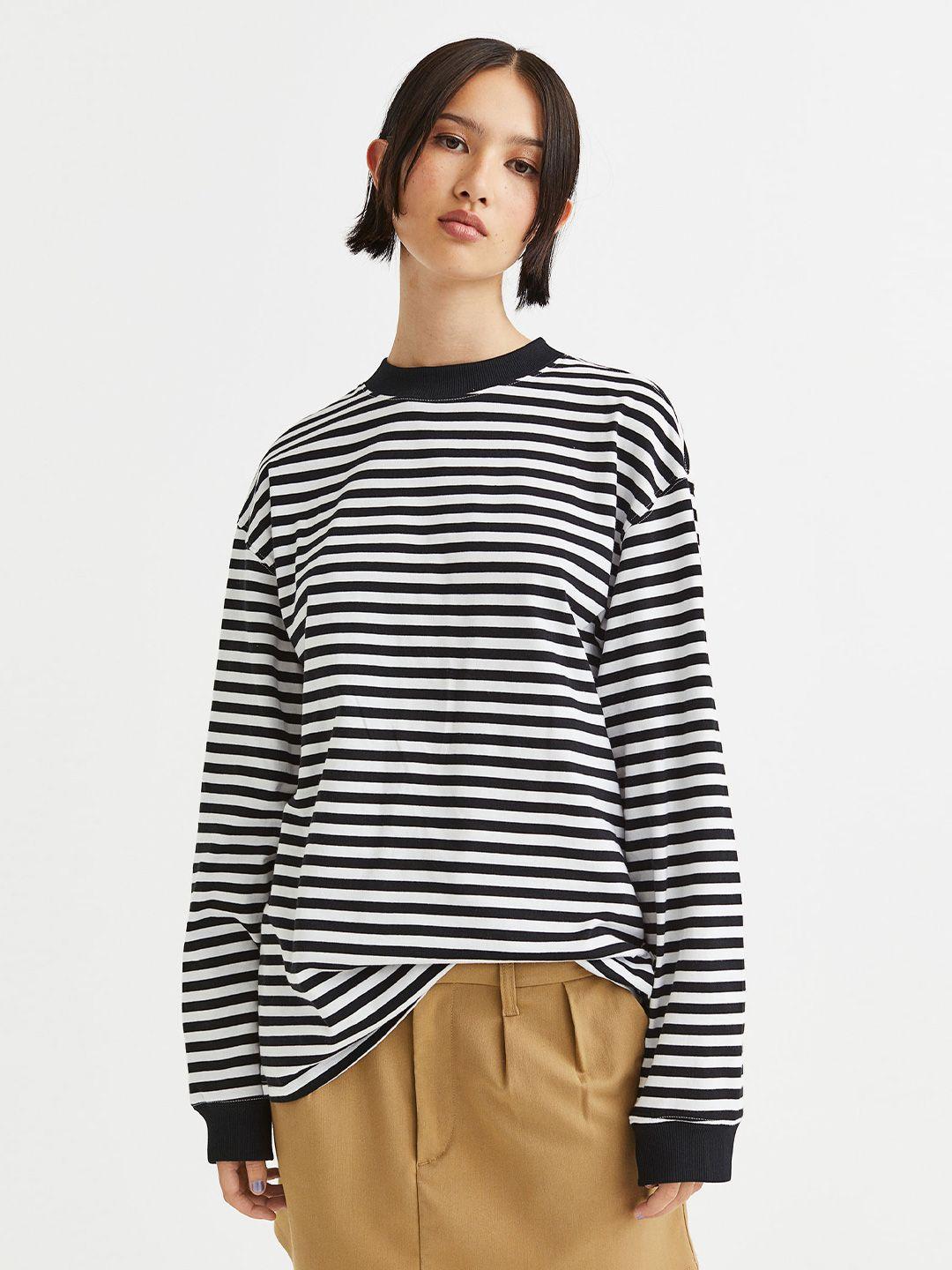 h&m women long-sleeved jersey top