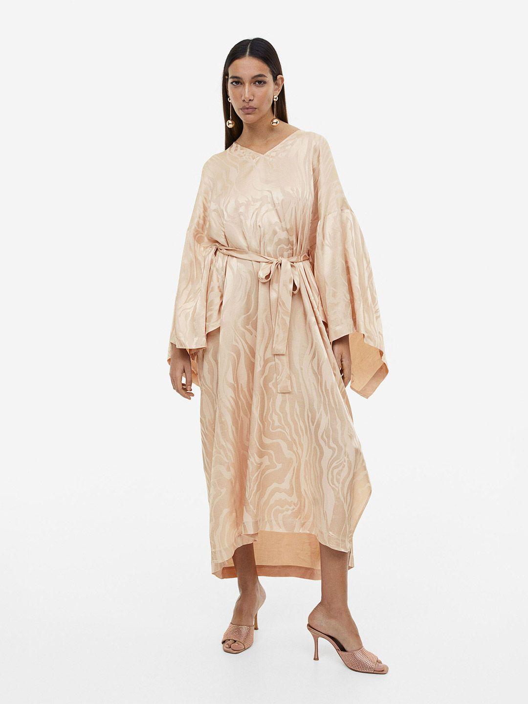 h&m women oversized kaftan dress