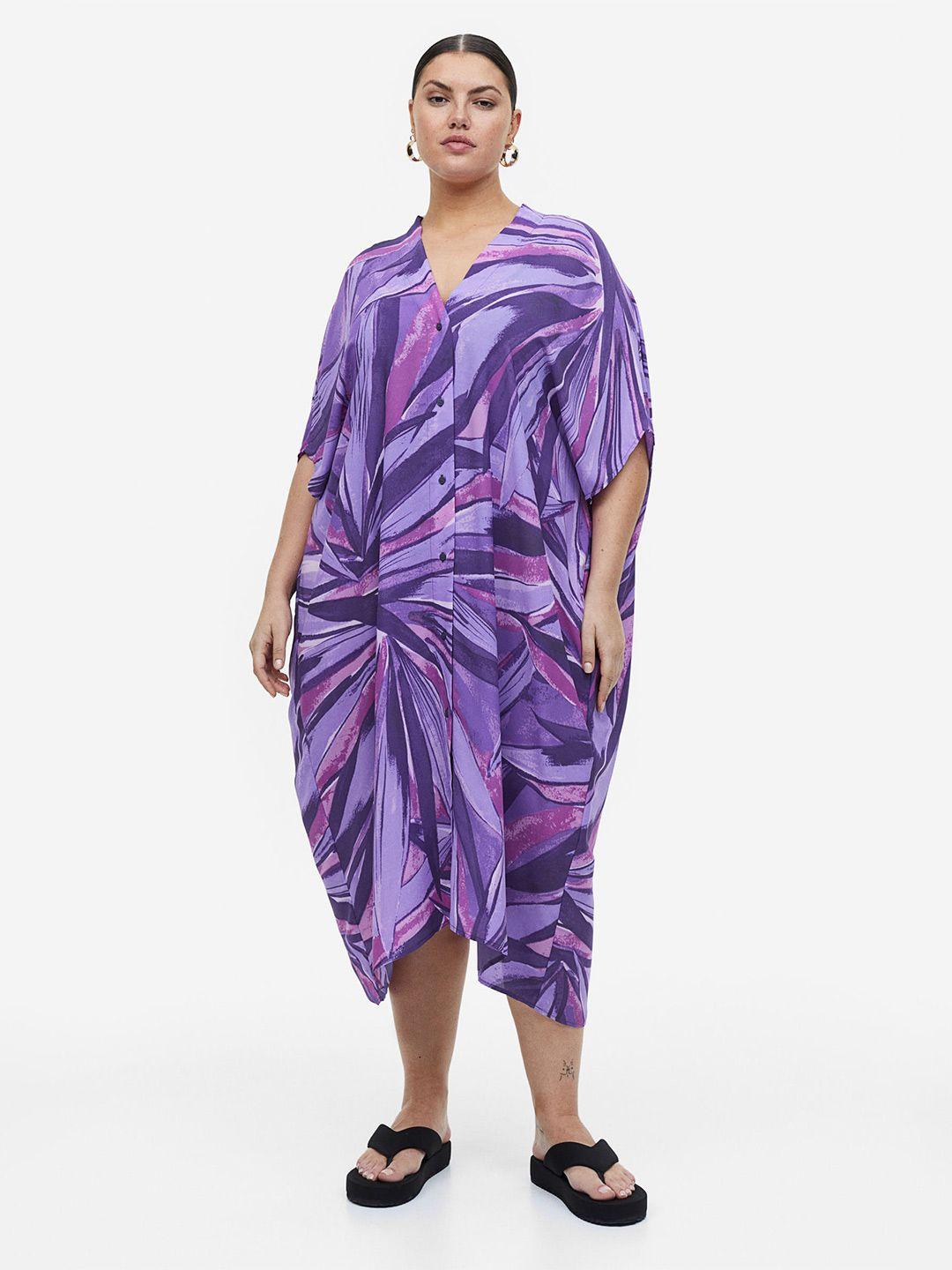 h&m women oversized kaftan dress