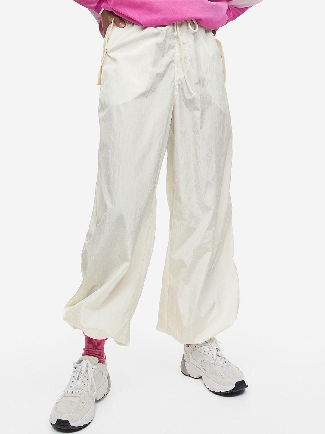 h&m women parachute trousers