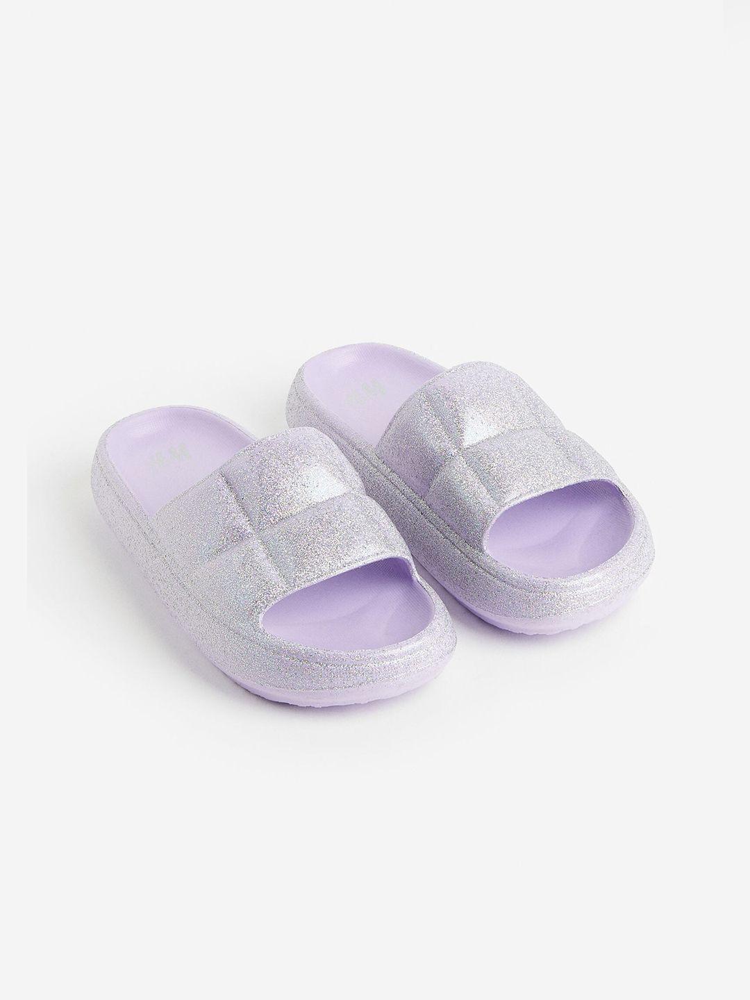 h&m women quilted pool shoes