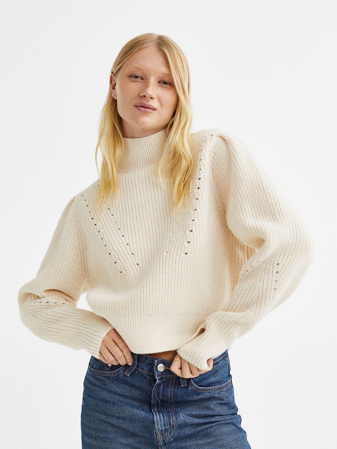 h&m women ribbed pullover sweater