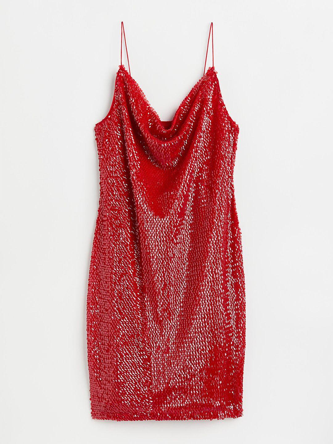 h&m women sequined dress