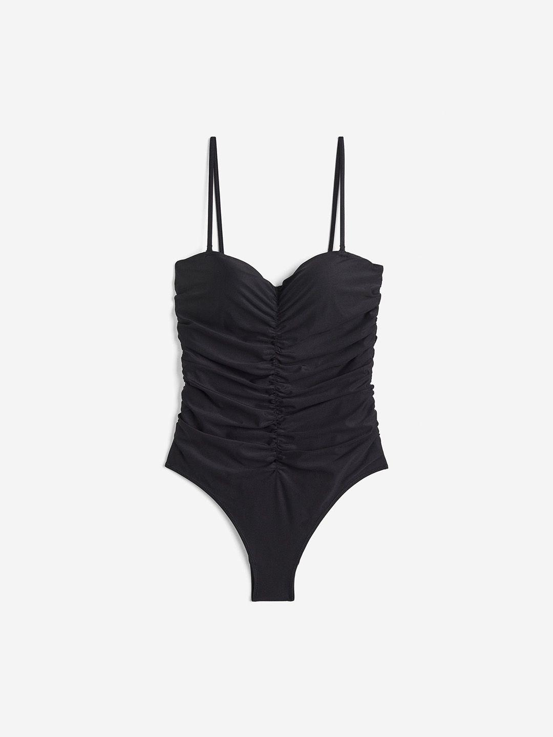 h&m women shaping bandeau swimsuit