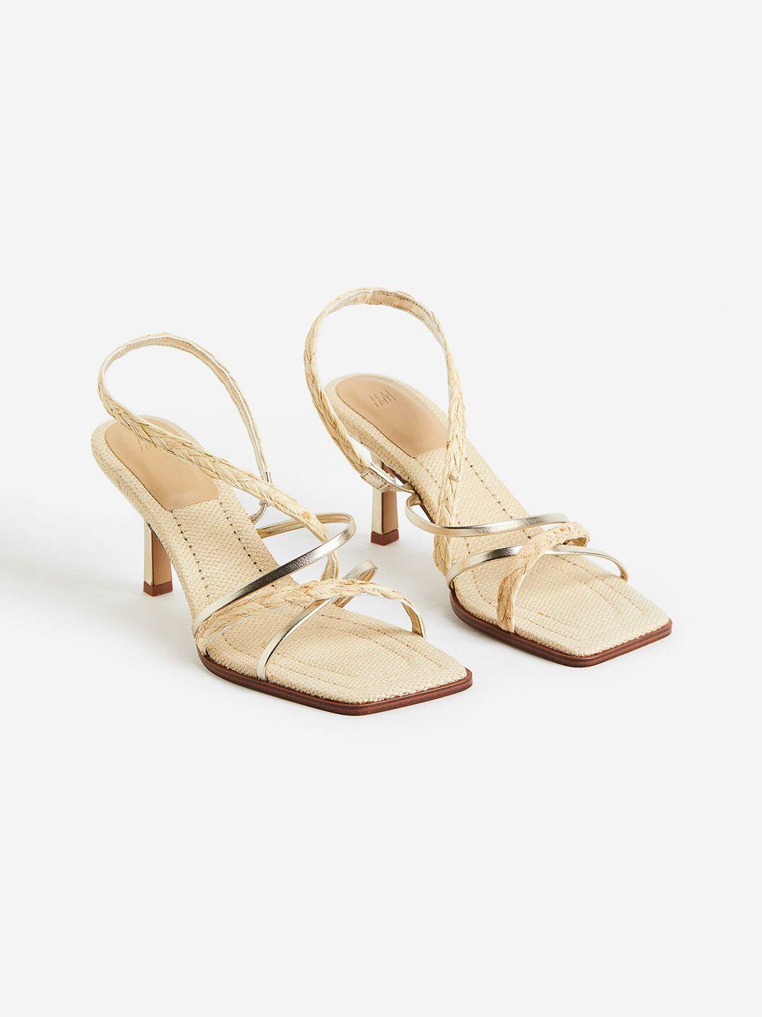 h&m women straw heels