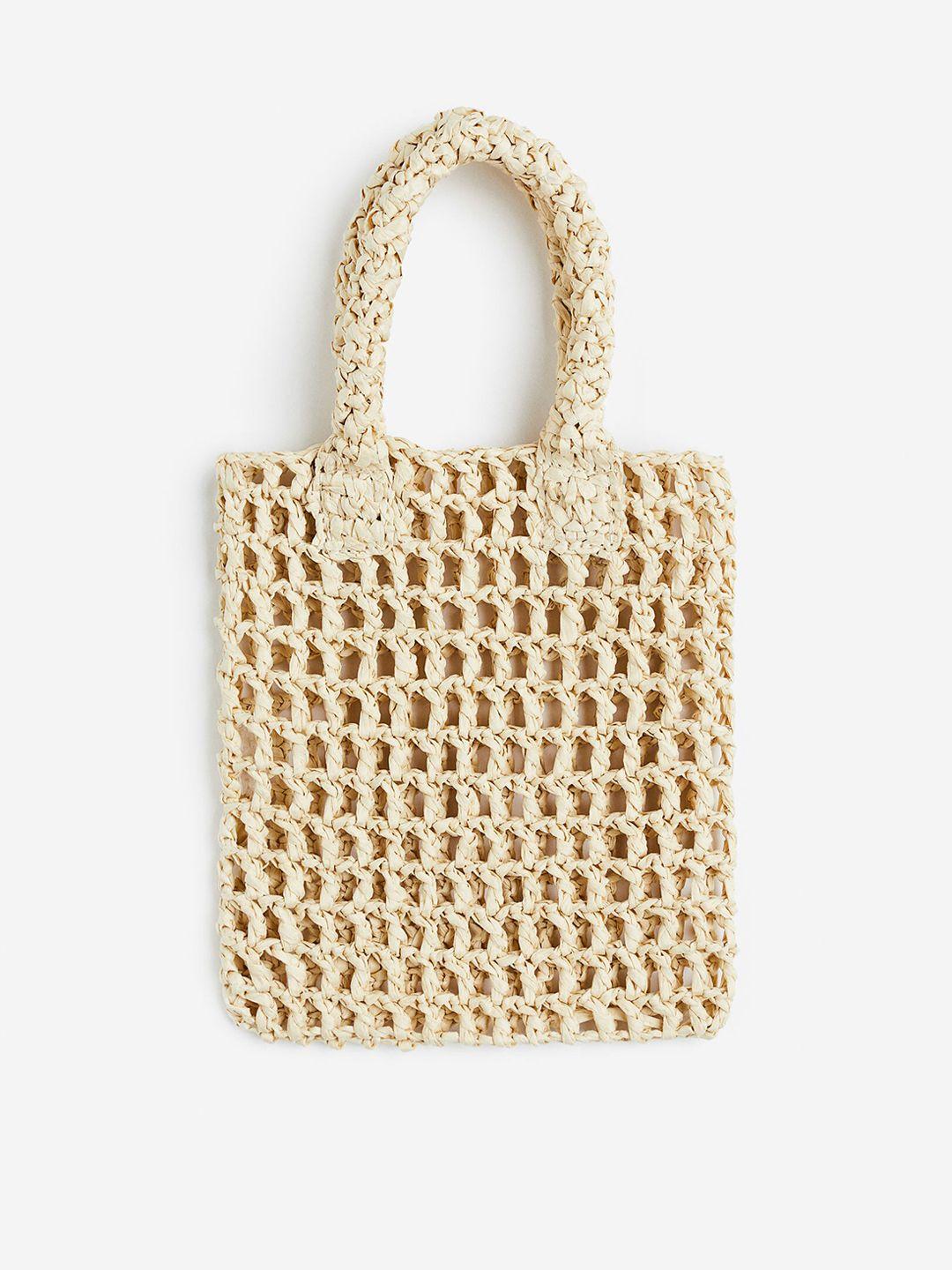 h&m women straw small shopper