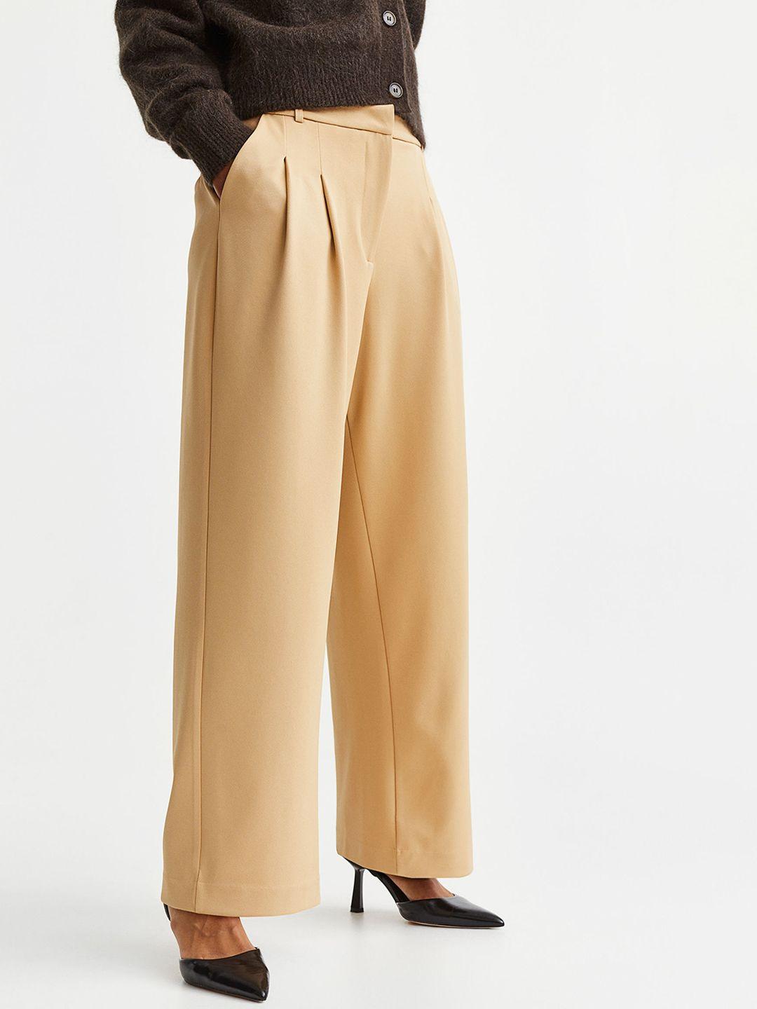 h&m women tailored jersey trousers