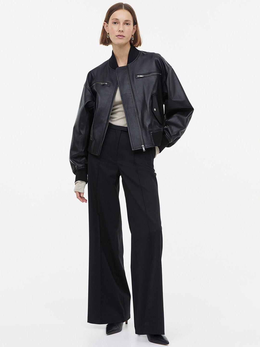 h&m women tailored wool trousers