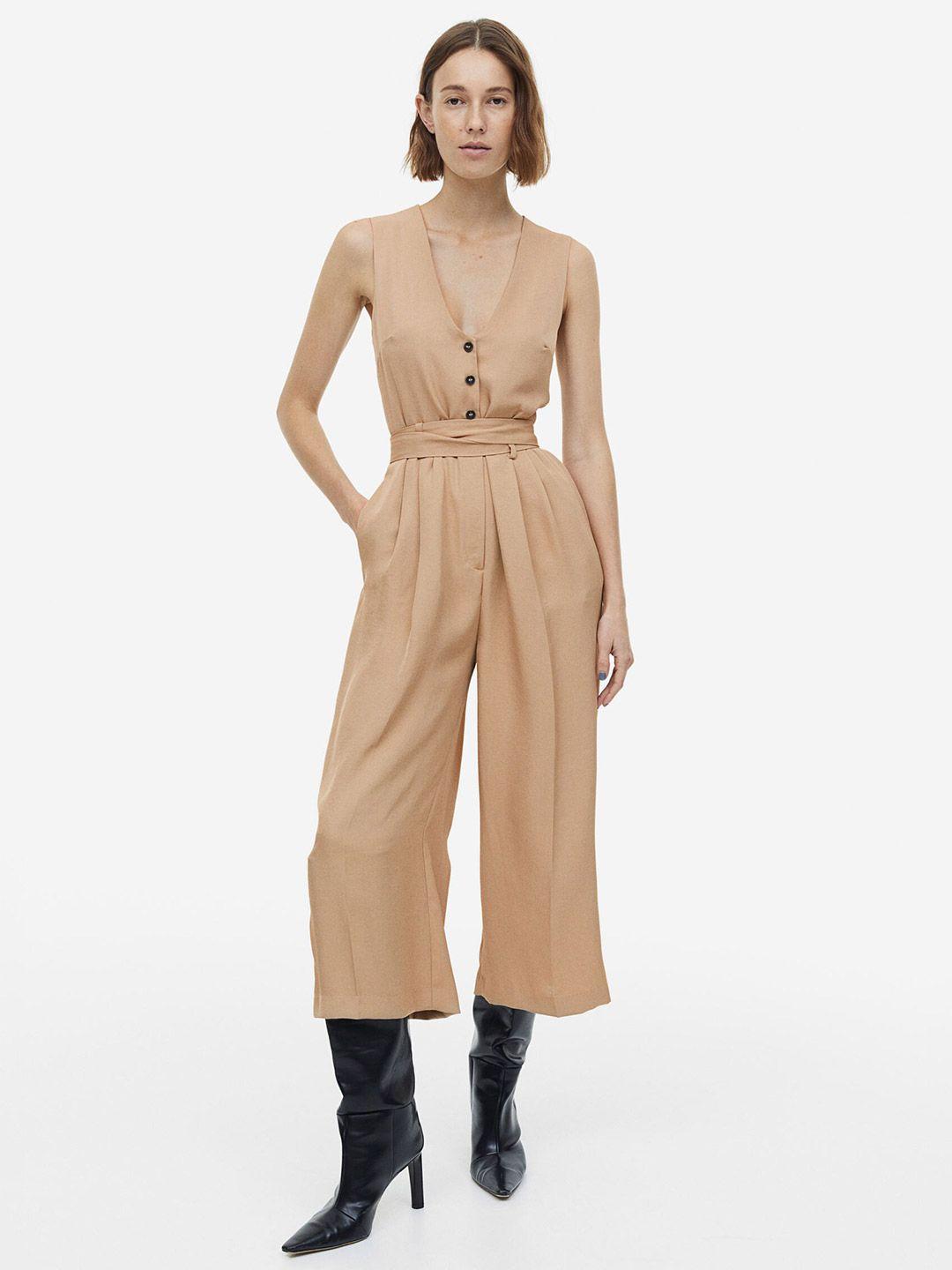 h&m women v-neck jumpsuit