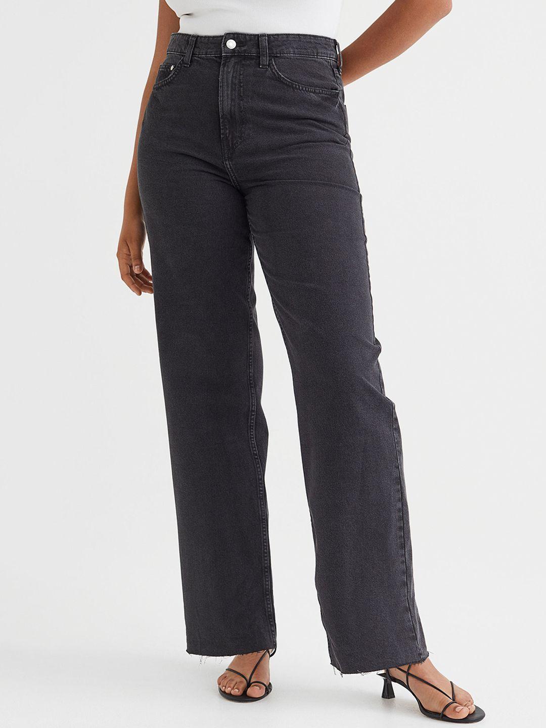 h&m women wide ultra high jeans