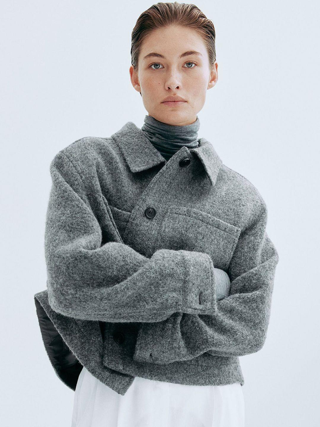 h&m wool-blend jacket